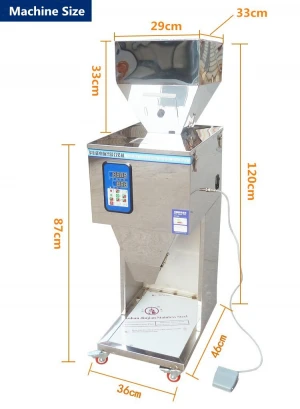 Tea Bag Seeds Grain Sachet Powder Particle Filling Machine/Semi automatic granule nuts beans rice grain weigh filling machine