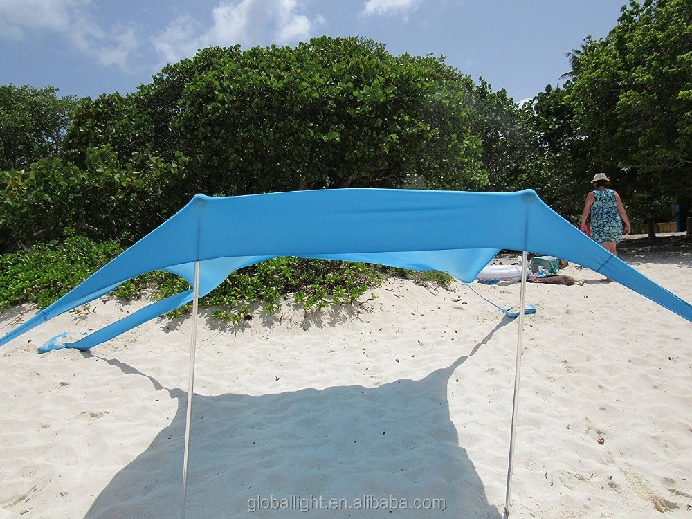 Tent Umbrella Sun Shade Shelters Beach Tent with Sand Bag Anchor