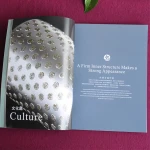 The company enterprise picture album printing instruction manual color page souvenir leaflet customized book folding advertising
