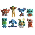 The newest popular toys vividly cute forest animal soft flocked plastic pvc classical toys