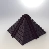 The original diatomite pyramid of urn burial supplies