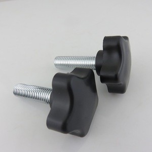 The plastic head shape of a five-pointed star screw high quality plastic hand thumb screw adjustment screw
