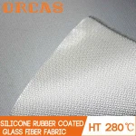 Thin heat insulation material silicone rubber coated glass fiber fabric