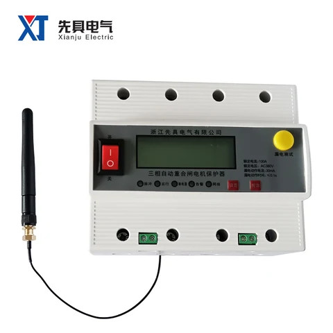 Three-phase Automatic Reclosing Leakage Protector Photovoltaic Over-voltage Earth Leakage Circuit Breaker Guide Rail OEM ODM