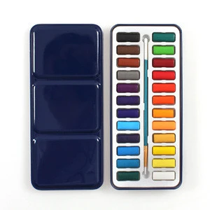Tin box packaging color watercolor paint set
