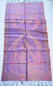 Top quality floral pattern Pure Indian Mulberry Indian silk shawls
