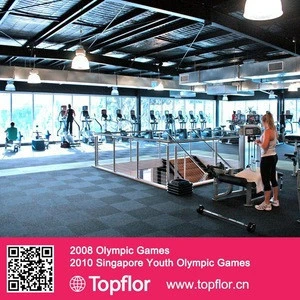 Topflor Professional Indoor Rubber Gym Flooring Used