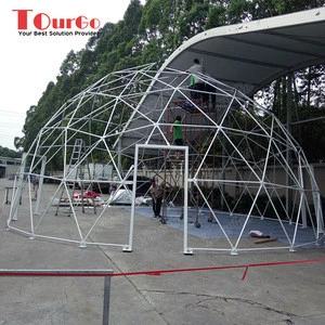 TourGo Rainproof Transparent Canvas Geodesic Dome Tent