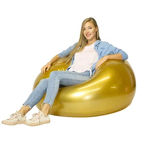 Transparent glitter PVC Inflatable Chair Perfect for Kids or adult as promotion gift