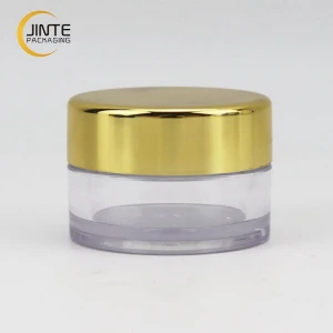 Transparent  Plastic Cosmetic Jars Empty Sample Lip Balm Container  Plastic Jar for Clear Acrylic Powder