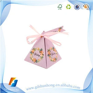 Triangle candy box packaging for wedding