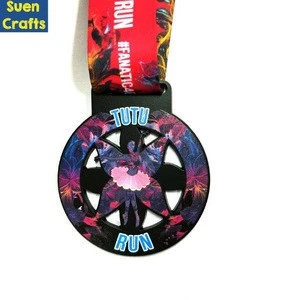 TUTU  medal for dance event  3D printing  with sublimation ribbon