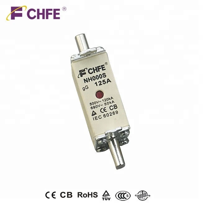 (TUV,CE,CB,RoHS) NH Double Indicators series 4-400A 500/690V AC Fuse gG