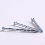 Twisted shank galvanized concrete nail