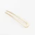 Import U shape brass hair stick cambered metal hairpins gold rhodium rose gold plated from China