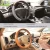 Import Universal 38cm Red TPR Wood Pattern Steering Wheel Cover from China
