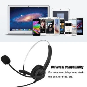 USB Call Center Cordless Headset Noise Cancelling Mute Function USB Cordless Headset with Mic