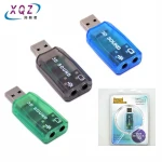 USB sound card 5.1 USB to 3.5mm*2 microphone and earphone pc audio card