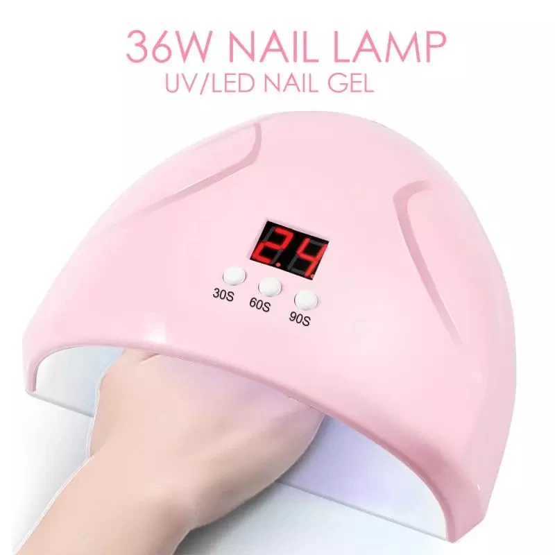UV LED Dual Light Nail Lamp Auto Sensor Nail Dryer Gel Manicure 36W Dryer Lamp