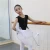 Import V-Elastic Mesh Children&#39;s Ballet Leotards Short Sleeve Dance Wear With White Tutu Skirt For Training And Stage Performance from China