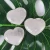 Import Valentine souvenirs large rose quartz heart clear pendatn carvings semi precious stone from China