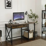 VASAGLE luxury office reception desk wood and metal office desk hardwood office desk