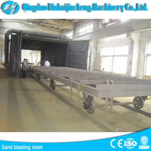 Verified manufacture Sandblasting booths/chamber/room from binhai machinery