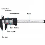 Vernier Caliper Gauge 6/4 inch 0.1mm Accuracy LCD Digital Caliper Digital Carbon Fiber Micrometer Measuring Tools