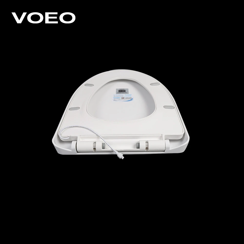 VOEO factory price Heated electric hygienic bidet toilet seat battery operated warm automatic toilet seat cover