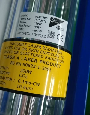 150W CO2 Laser Tube  ,laser tube replacement