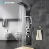wall mounted folding shower shower chrome mirror finishing stainless steel shower panel 6226