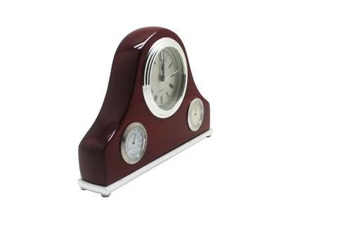 watch table clock analog with thermometer and hygrometer