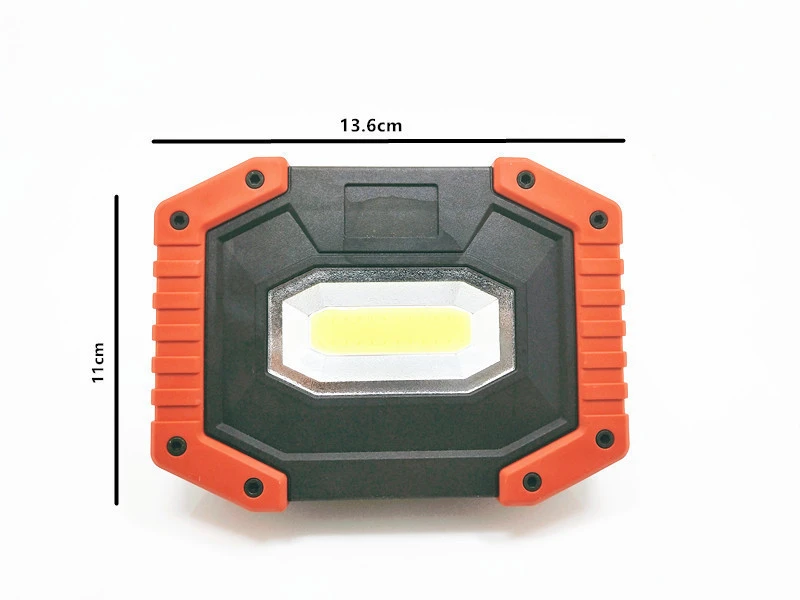 Waterproof 18650 Battery Powered USB Super Bright Flood Cordless 10w Portable Rechargeable cob led Work Light