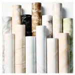 waterproof marble self adhesive wallpaper bathroom kitchen wall covering