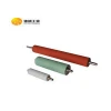 Wear-resisting Pu Lamination Polyurethane Rice Mill Rubber Coated Plastic Roller With Steel Shaft For Conveyor System