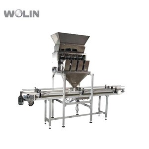 Welin Mini Smart Weight filler 4head bottle jar filling sealing line for small granules, seeds, rice, nuts or beans, etc.