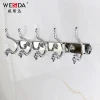 Wesda zinc alloy wall mounted hat coat garment clothes robe hook 068