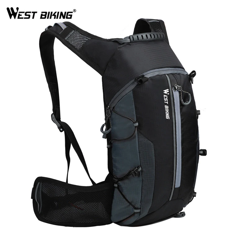 WEST BIKING 10L Ultralight Portable Folding Bicycle Backpack Pouch Breathable Waterproof Hiking Rucksack Water Bag Bike Backpack