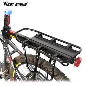 WEST BIKING Bike Racks Luggage Cycling Accessories Equipment Stand Footstock V Brake Disc Kickstand Mountain Bicycle Rear Rack