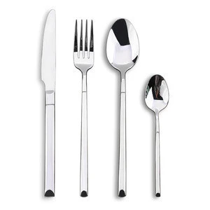 Western French Style Luxury Cutlery Set, Mirror polish Fork Knife Sets Hotel Restaurant Cutlery ser, Rose Gold Black Flatware