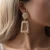 Import Western Style Silver Plated Earrings Colorful Paint Spraying Drop Earring Exaggerated Geometric Pendant Stud Earrings from China