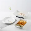 Western wholesale cheap white restaurant  plate bowl home serving tableware ceramic dinnerware set