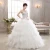 White Wedding Gowns Gelinlik High Neckline Long Sleeve Lace Wedding Dress with Detachable Skirt