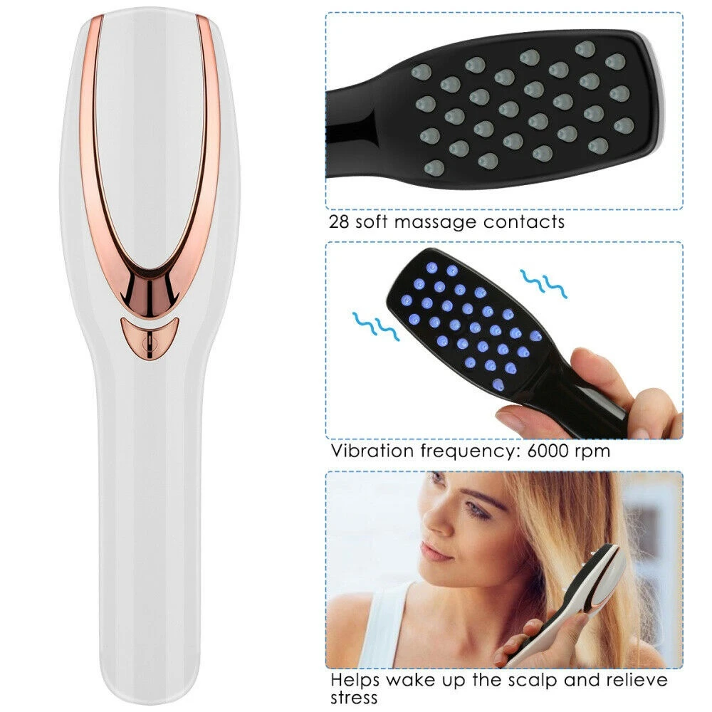 Wholesale 3 IN 1 Phototherapy Scalp Massager Comb for Hair Growth, Anti Hair Loss Head Care Electric Massage Comb Brush
