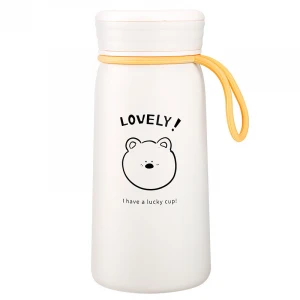 Wholesale 300/400ml Lovely Cartoon Print 304 Stainless Steel Thermos with Custom Logo