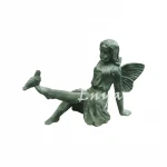 Wholesale Antique Cast Iron Angel Fairy Figure Sculpture Statue Vintage Metal Home Decor Crafts