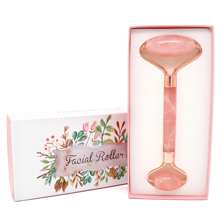 Wholesale Best High Quality Natural Pink Jade Stone Facial Anti Aging Rose Quartz Jade Roller