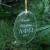 Import Wholesale blank Hanging custom Christmas tree clear glass flat ornaments from China