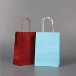 Wholesale Cheap Price Large Size Luxury Custom Logo Handle Packaging Brown Kraft Paper Bag