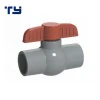 Wholesale Customized Imported Raw Material Industrial Valve Price PN16 CPVC Compact Ball Valve